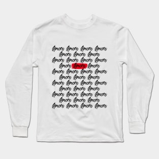 Amore Print Long Sleeve T-Shirt